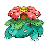 Normal coloration of Venusaur (female)