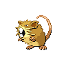 Normal coloration of Raticate (female)