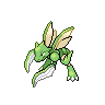 Normal coloration of Scyther (female)