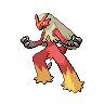 Normal coloration of Blaziken (female)