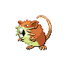 Shiny version of Raticate (female)