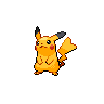 Shiny version of Pikachu (female)
