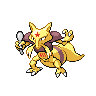 Shiny version of Kadabra (female)