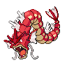 Shiny version of Gyarados (female)