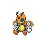 Shiny version of Ledian (female)