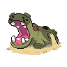 Shiny version of Hippowdon (female)
