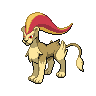 Shiny version of Pyroar (female)
