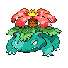 Normal coloration of Venusaur (male)