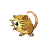 Normal coloration of Raticate (male)