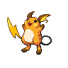 Normal coloration of Raichu (male)