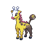 Normale Farbgebung von Girafarig (männlich)