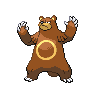 Normal coloration of Ursaring (male)