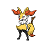 Normal coloration of Braixen
