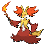 Normal coloration of Delphox
