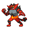 Normal coloration of Incineroar