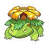 Shiny version of Venusaur (male)