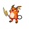 Shiny version of Raichu (male)