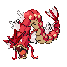 Shiny version of Gyarados (male)