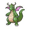 Shiny version of Dragonite