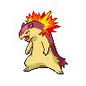 Shiny version of Typhlosion