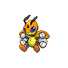 Shiny version of Ledian (male)