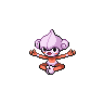 Shiny version of Meditite (male)