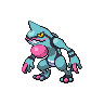 Shiny version of Toxicroak (male)