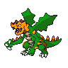 Shiny version of Druddigon
