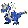 Shiny version of Tyrantrum