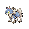 Shiny version of Lycanroc